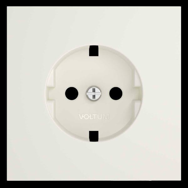 Накладка для розетки с заземлением, S70 (хлопок) Voltum VLS000613
