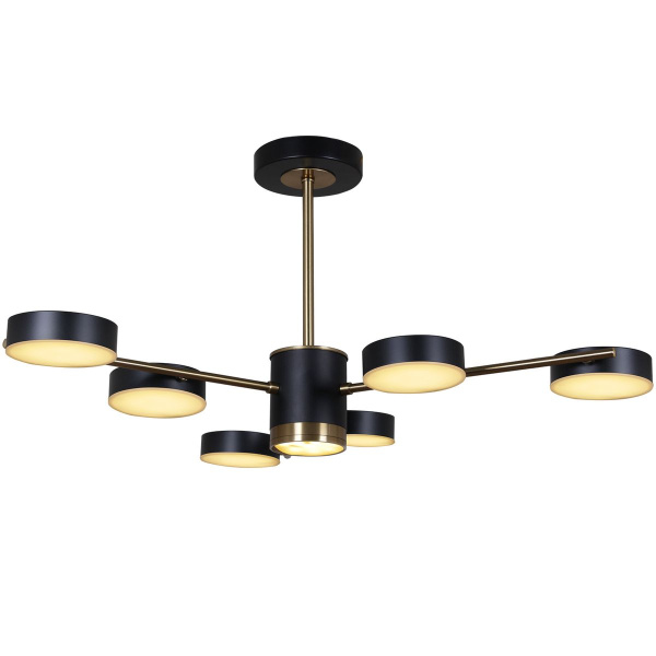 Потолочная светодиодная люстра Reluce 06369-0.3-06 COP+BK