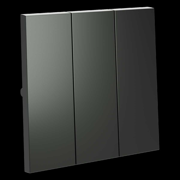 Клавиши для выключателя/переключателя трехклавишного, S70 (титан) Voltum VLS000506