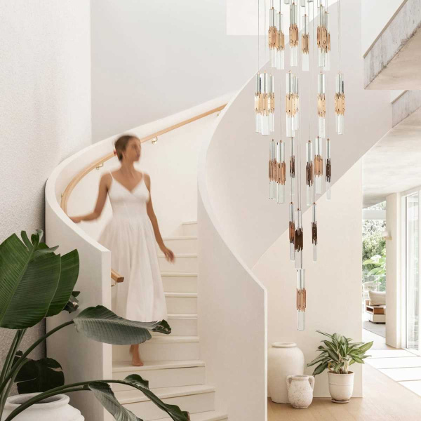 Подвесная светодиодная люстра Modelux ML.88987.28 GD