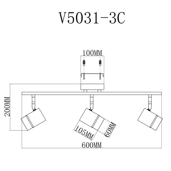Спот Moderli David V5031-3C