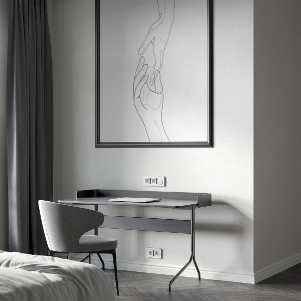 Рамка Werkel Split на 3 поста белый/черный W0033068 4690389208232