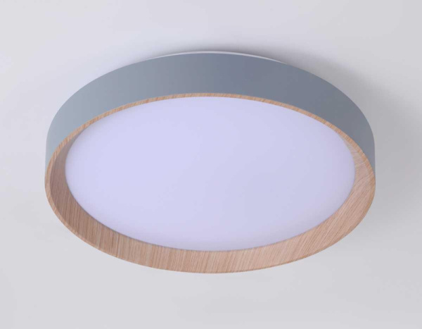 FZ1320 Потолочный светодиодный светильник с пультом FZ1320 GR/LWD серый/светлое дерево IP20 41W 3000