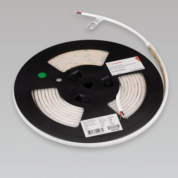 Светодиодная лента герметичная Arlight 9,6W/m 120LED/m 2835SMD зеленый 5M RTW-PSW-A120-10mm 24V 040765