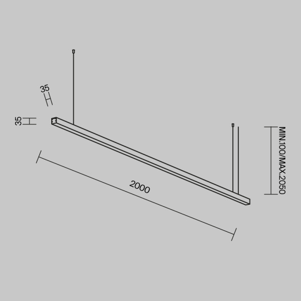Линейный светильник Maytoni Technical LL312007