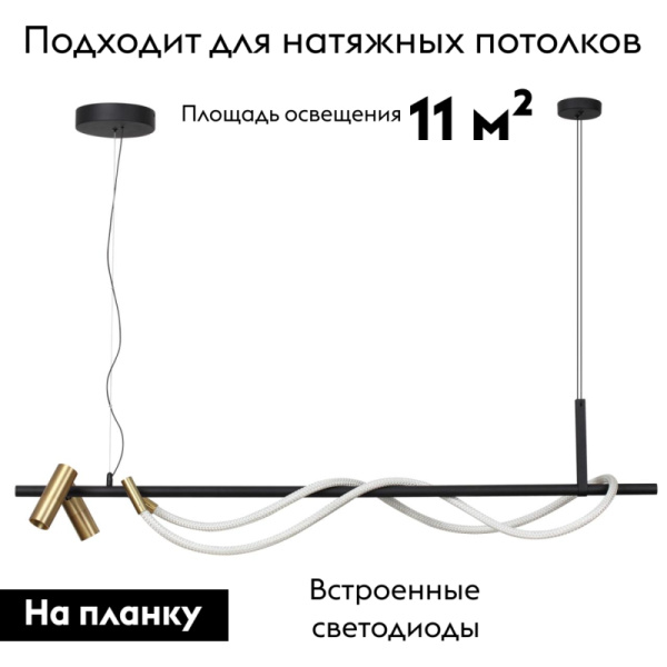 Подвесная светодиодная люстра Odeon Light Corda 4397/30L