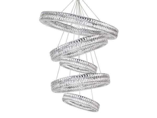Вертикальная композиция Newport 8550 из пяти колец хром №172 S8550_172CH