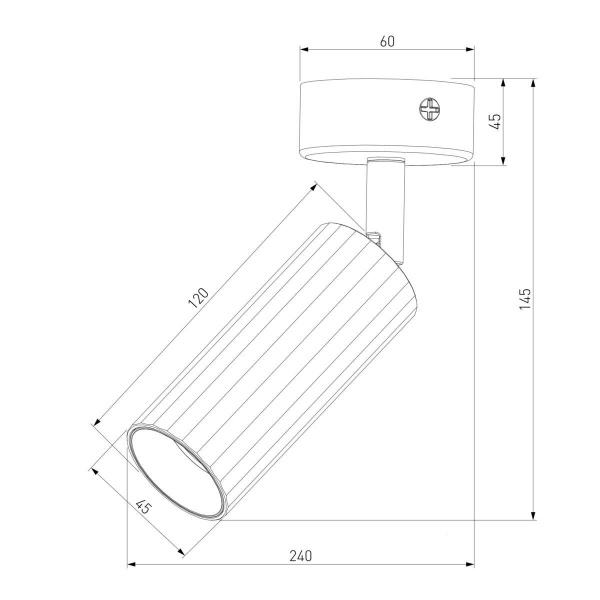 Светодиодный спот Eurosvet Arris 20098/1 Led черный