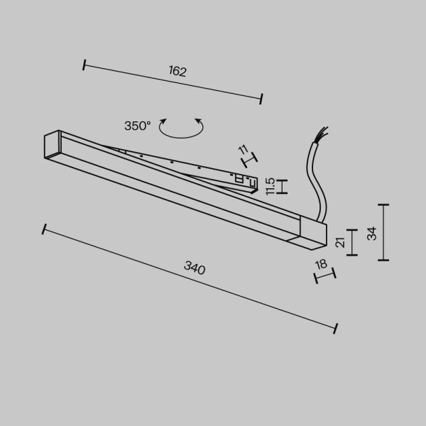 Источник напряжения Maytoni Technical TRX239DR-150B
