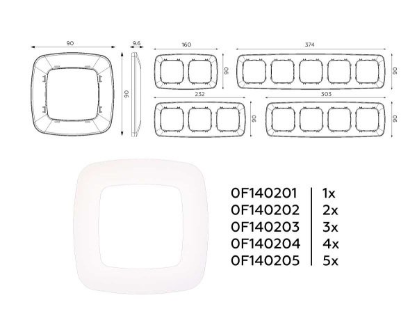 Рамка AMBRELLA VOLT OF140203