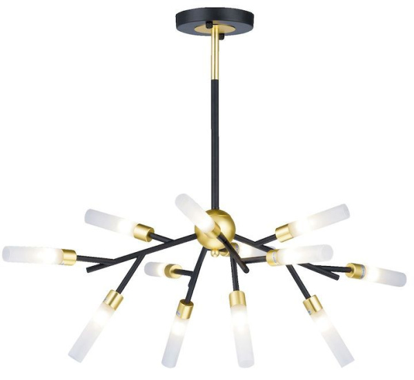 Люстра Veneto Luce 81835/12B BLACK+IMITATED GOLD (1)