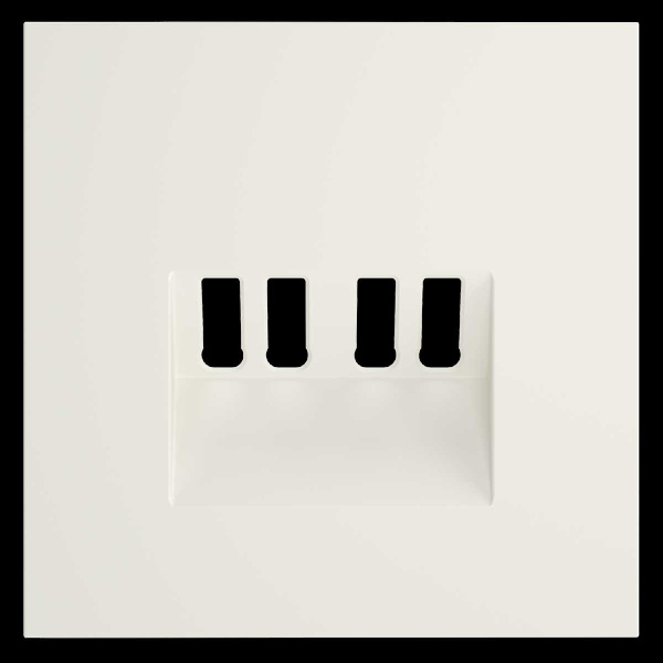 Накладка для розетки акустической 4-местной , S70 (хлопок) Voltum VLS001513