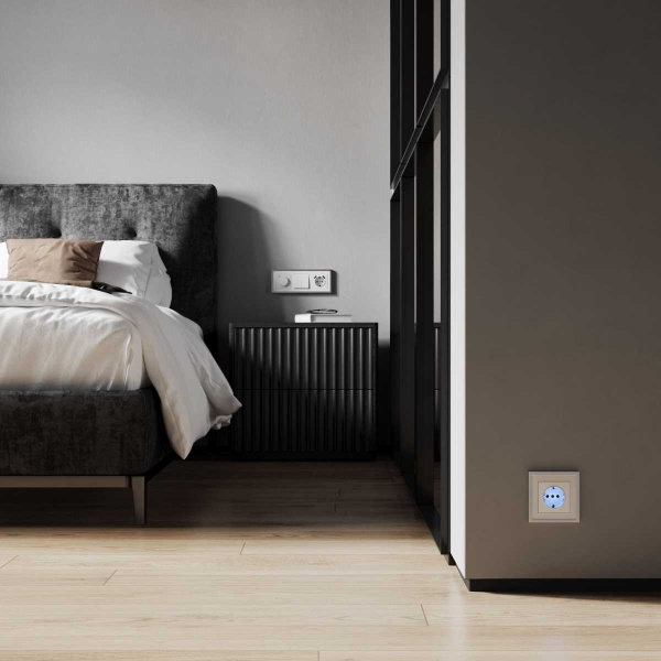 Розетка Werkel с подсветкой белый матовый W1171461 4690389191978