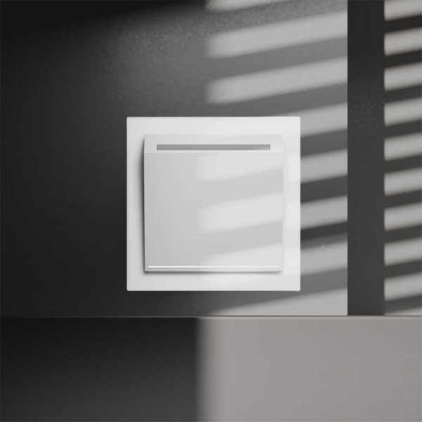 Выключатель встраиваемый S70 карточный 16А, (белый матовый) Voltum VLS010702