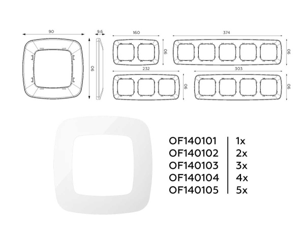 Рамка AMBRELLA VOLT OF140103