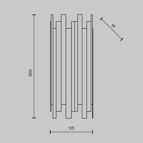 Настенный светильник Maytoni Coliseo MOD136WL-01BS