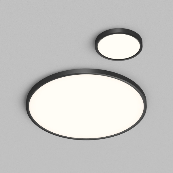 Потолочный светодиодный светильник Denkirs Thin DK6524-BK