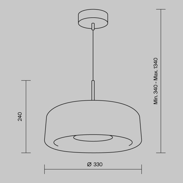 Подвесной светодиодный светильник Maytoni Madmen MOD127PL-L6SG