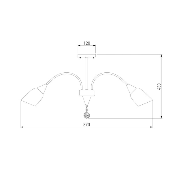 Потолочная люстра Eurosvet 30149/8 золото