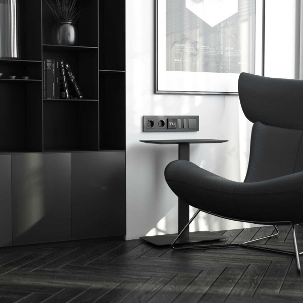 Рамка Werkel AluMax на 5 постов черный алюминий W0053508 4690389214325