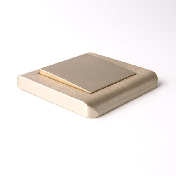 Выключатель одноклавишный Werkel шампань рифленый W1110010 4690389159992