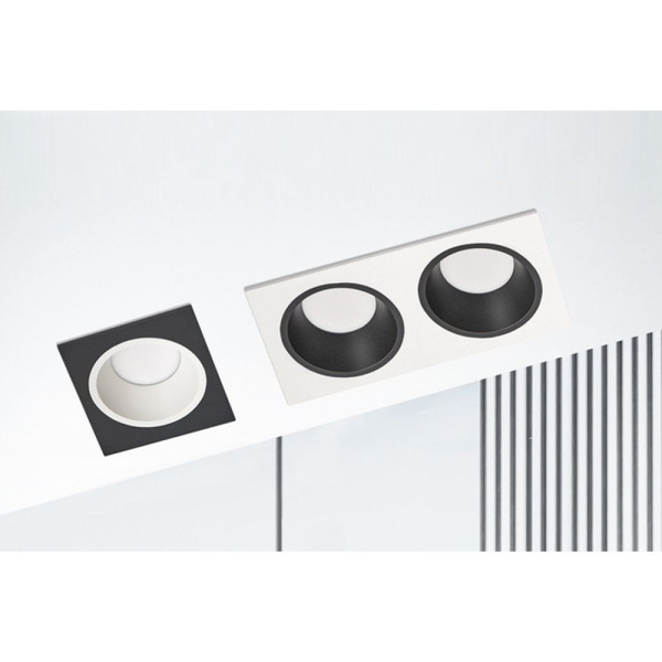 Встраиваемый светильник Italline IT08-8013 black 4000K + IT08-8014 white
