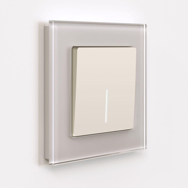 Выключатель одноклавишный Werkel с подсветкой айвори матовый W1110162 4690389184574