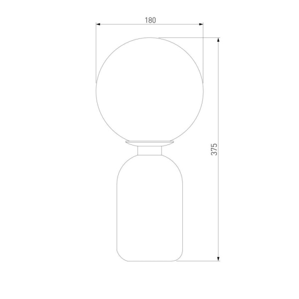 01197/1 черный Настольный светильник