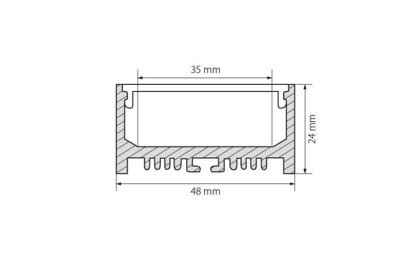 Профиль Arlight ARH-LINE-2448-2000 ANOD 018684