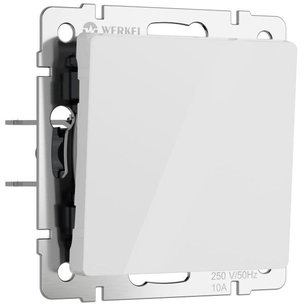 Выключатель одноклавишный Werkel белый акрил W1110041 4690389197239