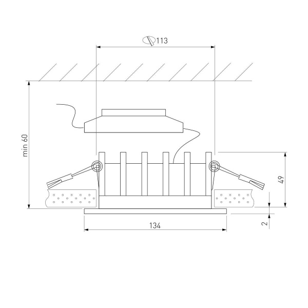Встраиваемый светодиодный светильник Elektrostandard Combi 25069/LED a069009