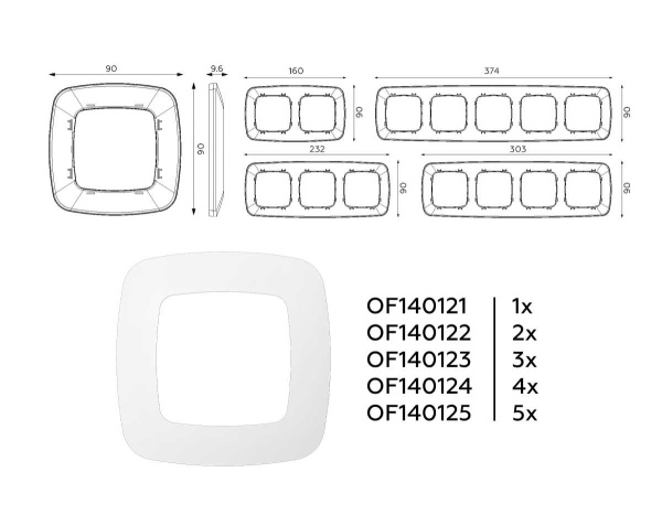 Рамка AMBRELLA VOLT OF140125