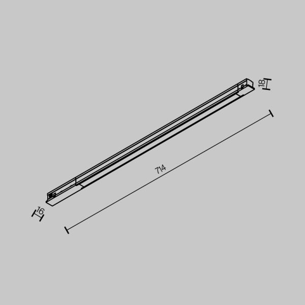 Трековый светильник Maytoni Technical TR231-2-15W4K-B