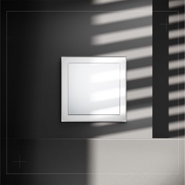 Выключатель с самовозвратом встраиваемый Voltum S70 одноклавишный 10А, (белый глянцевый) VLS010601