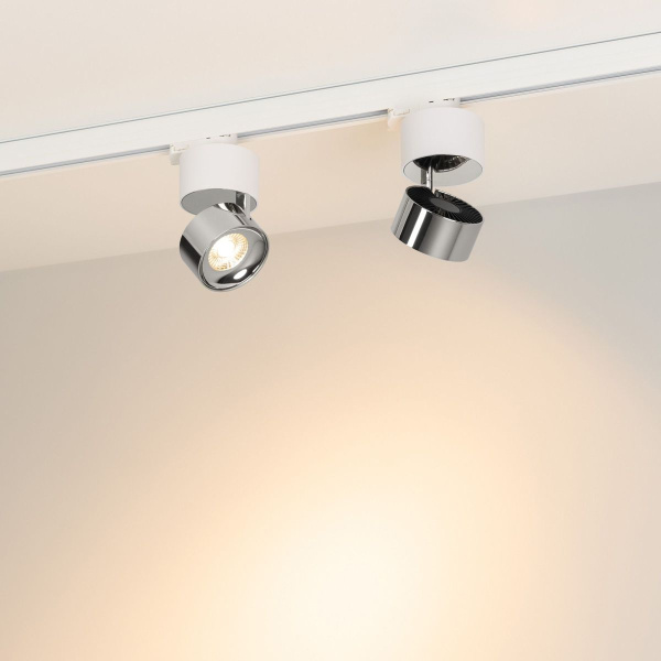 Светильник SP-PLURIO-TRACK-4TR-R77-9W Warm3000 (WH-CHR, 36 deg, 230V) Arlight 038118