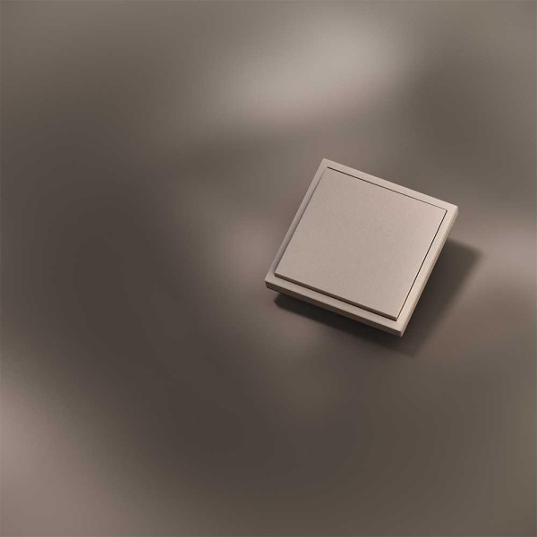 Клавиша для выключателя/переключателя одноклавишного, S70 Metal (платина) Voltum VLSM000110