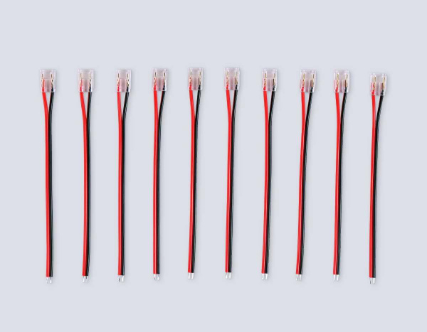 Соединитель гибкий односторонний AMBRELLA LIGHT ILLUMINATION COB 12/24V для лент 8/10mm (2 конт.) (10шт. в комплекте) GS7375