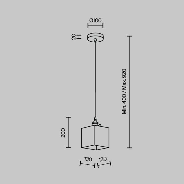 Подвесной светильник Modelux Modestyle MS.152.130 BS