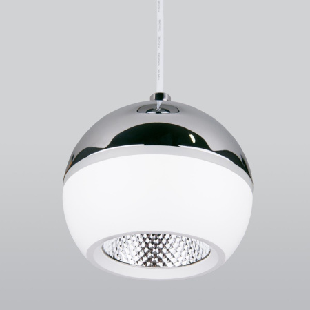 DLS023 9W 4200K белый/хром Подвесной светодиодный светильник