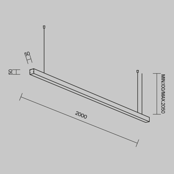 Линейный светильник Maytoni Technical LL312023