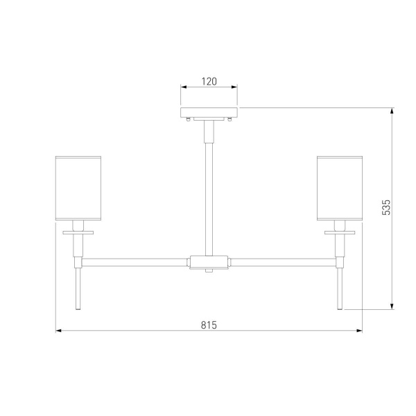 Подвесная люстра Eurosvet Brielle 60132/8 хром