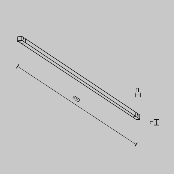 Трековый светильник Maytoni Technical EXILITY X Basis TR240-2-12W3K-B