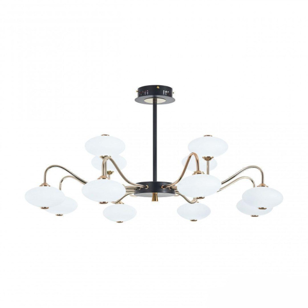 Потолочная светодиодная люстра Arte Milano Neapol73908 273908/12 BK/GD