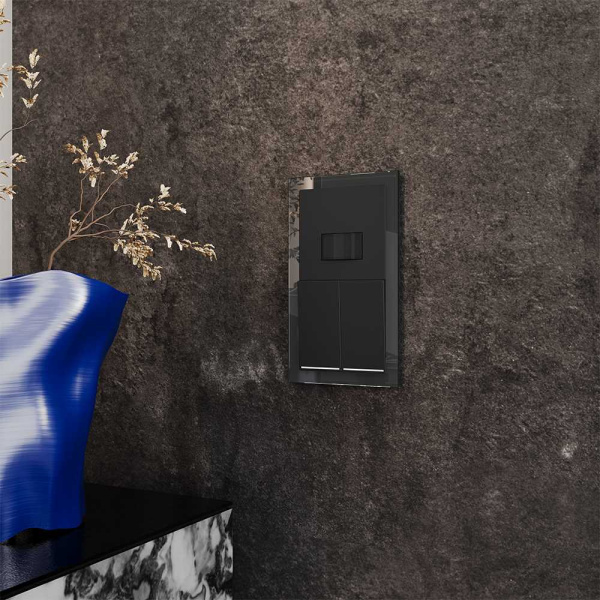 Датчик движения встраиваемый Voltum S70, (черный матовый) VLS070508