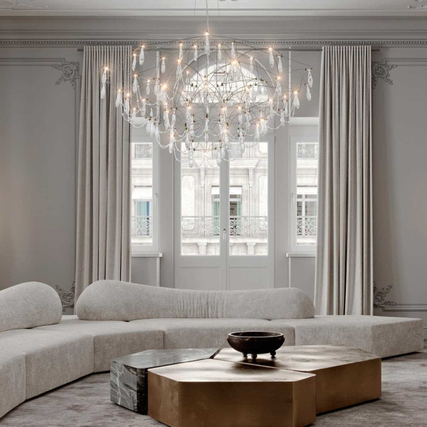 Подвесная светодиодная люстра Modelux Premium ML.5602.1200P СН