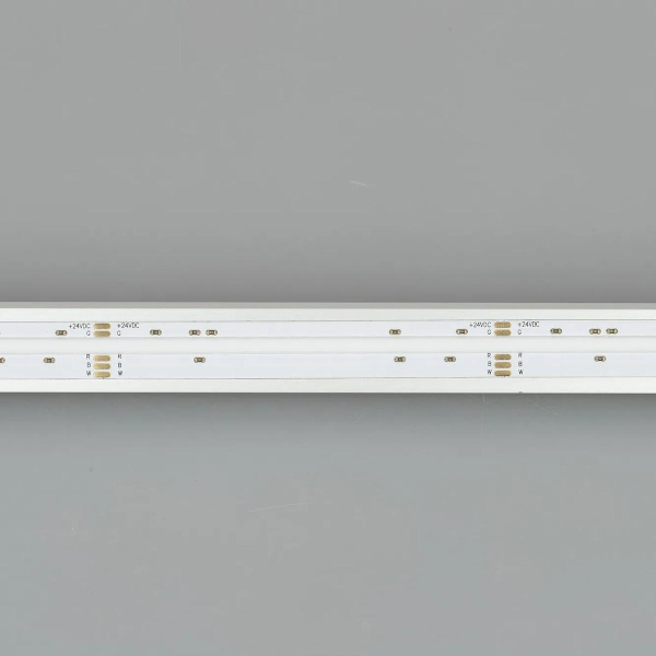 Светодиодная лента Arlight 15W/m 768LED/m CSPSMD холодный белый + разноцветный 5М COB-X768-12mm 24V 041787