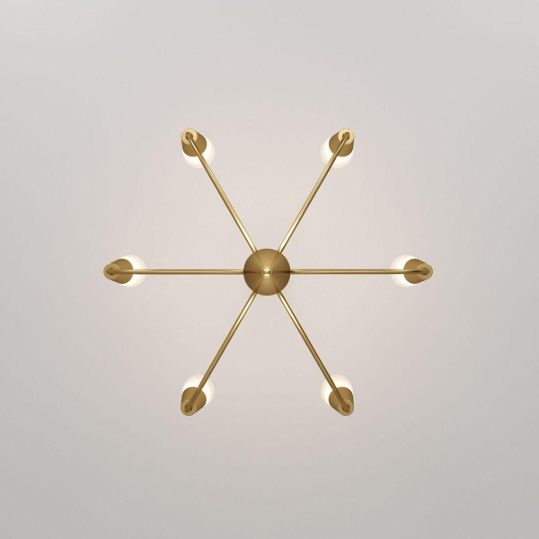 Подвесная люстра Eurosvet Rhyton 60167/6 латунь