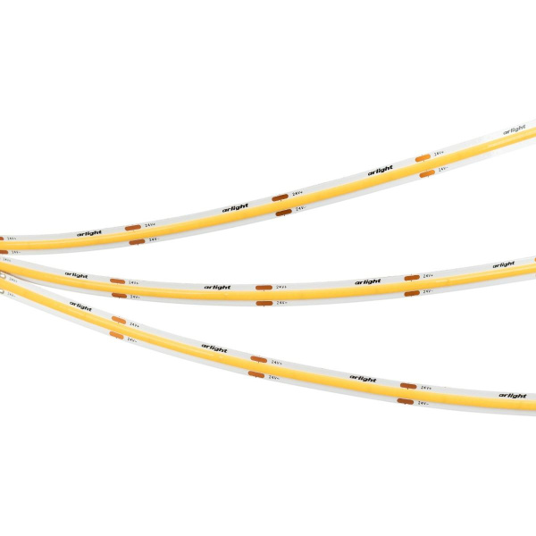 Светодиодная лента Arlight 8W/m 480LED/m CSPSMD холодный белый 5M COB-X480-8mm 24V White6000 039057