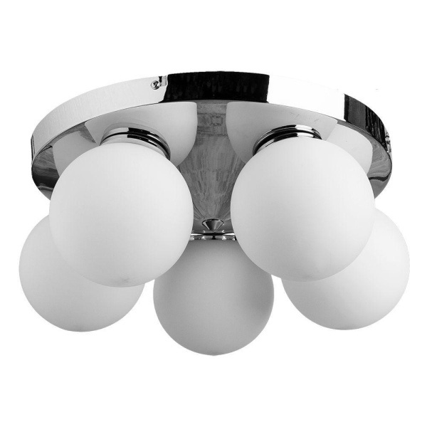 A4445PL-5CC СВЕТИЛЬНИК ПОТОЛОЧНЫЙ  Хром / H16xW37xL37 / 5x33W,5xG9 / 5x330lm 2700K CRI≥70