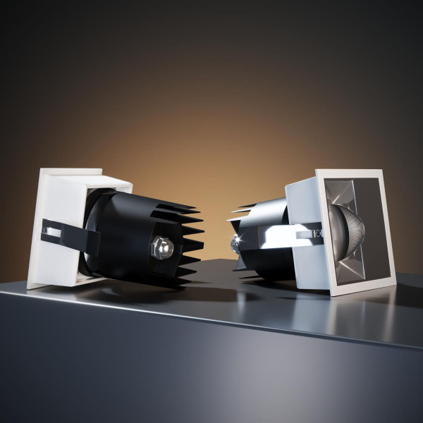 Встраиваемый светодиодный светильник Elektrostandard Inline 25091/LED 10W 4000K белый/хром a064614